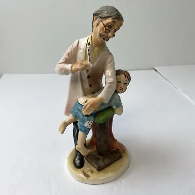 Norleans 9  Porcelain DOCTOR & CHILD Shot Figurine Statue Japan Vintage • $24.95