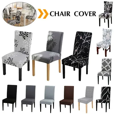 $22.58 • Buy Stretch Dining Chair Cover Seat Covers Spandex Washable Banquet Wedding Party AU