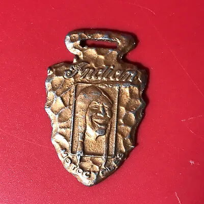 Indian Motorcycle Vintage Watch Fob Laughing Indian • $50
