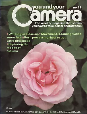 You And Your Camera Magazine No. 22 - Selling For Charity - Very Good Condition • £3.99