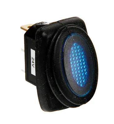 Micro Button Switch Waterproof With Light - LED 12/24 For Car IP65 Blue • $11.39
