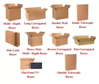 27-34  Corrugated Boxes MANY Sizes Available Shipping/Moving Boxes MULTI Packs • $295.81