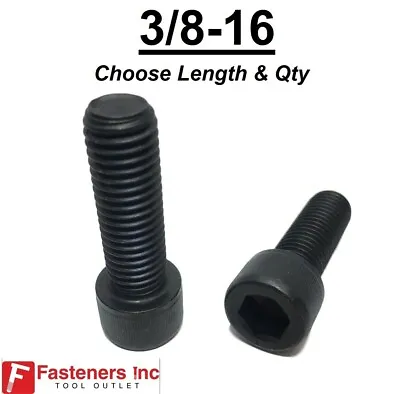 3/8-16 Socket Head Cap Screws Allen Black Oxide 12.9 (CHOOSE LENGTH & QTY) • $10.49