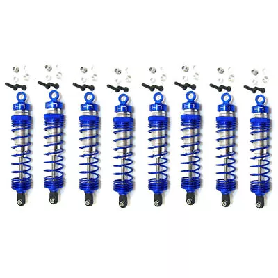 Hot Racing TD8100X06 Blue Aluminum HD Big Bore Shocks (8): T-Maxx & E-Maxx • $98.88