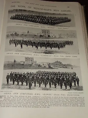 1897 Naval Review Order Parade Ground Cambrian & Hawke • $59.60