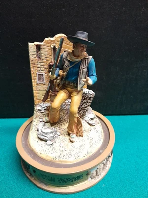 $5 • Buy Franklin Mint John Wayne Figurines  Lot Of 2. No Domes.