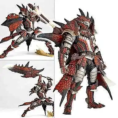 Revoltech Yamaguchi No.123 Hunter Male Swordsman Reus Series Monster... Figure • $272.32