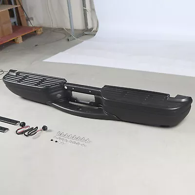 Black Steel Rear Bumper Assembly For 1999-2007 Ford F-250 F-350 Super Duty • $229