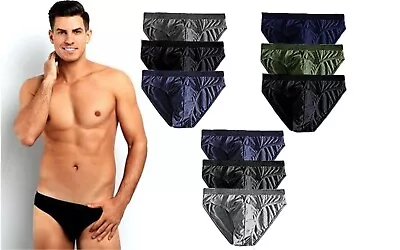 Mens Briefs Underwear Underpants Slips Classic Cotton Hipsters Adults 3 Pairs • £5.95