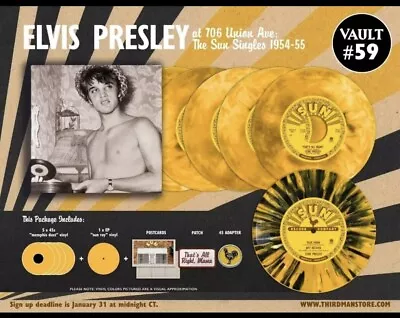 Elvis Presley The Sun Singles 1954-1955 Third Man Records Vault #59 TMR UNOPENED • $86