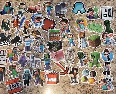 50 Pcs Stickers Minecraft Video Game Skateboard Laptop Luggage Phone Car Vinyl • $3.65