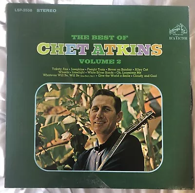 Vintage LP Album  The Best Of Chet Atkins Volume 2  RCA Victor Stereo Country  • $12.98
