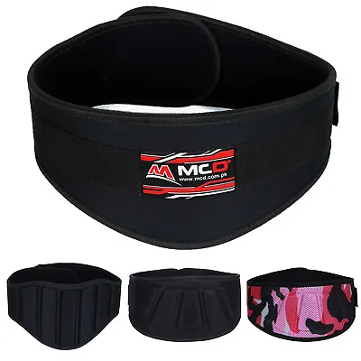 £7.99 • Buy MCD Weight Lifting Belt Gym Training Neoprene Fitness Workout Double Support