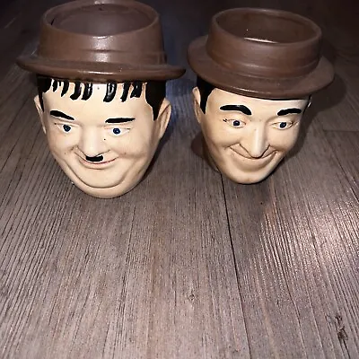 Vintage Laurel & Hardy Figural Ceramic Planter Head For Plants Or Decor 1973 • £28.88