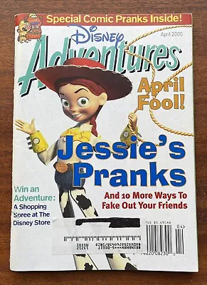 $16.99 • Buy DISNEY ADVENTURES MAGAZINE April 2000 JESSIE Pranks Jokes Toy Story Buzz Comics