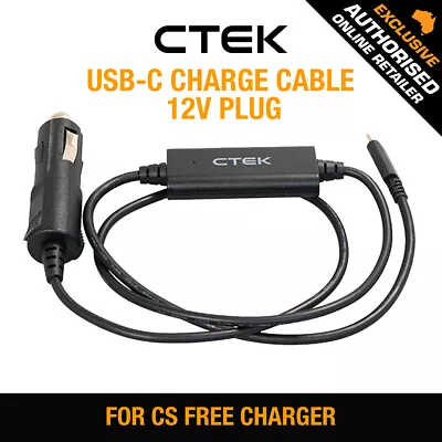 CTEK USB-C CHARGE CABLE 12V PLUG For CS FREE Portable Battery Charger • $64