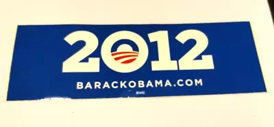 2012 President Campaign Bumper Sticker-Barack Obama • $3.50