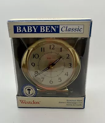 Westclox Baby Ben Classic Key Wound Alarm Clock Luminous Hands NIB • $24.99