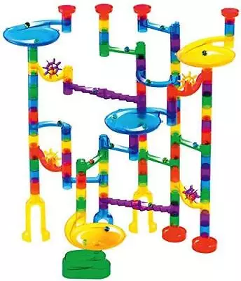Marble Genius Marble Run Starter Set - 130 Complete Pieces + Free Instruction • $61.49