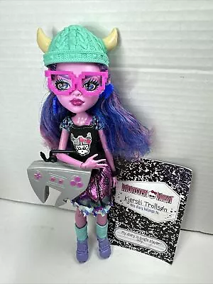 Monster High Brand Boo Student Kjersti Trollson Doll Hat Glasses Diary • $69.99