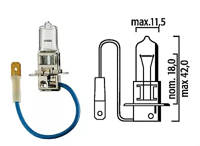 Flosser 3320 H3 12 Volt 55 Watt Halogen Replacement Bulb - Made In Germany • $7.08