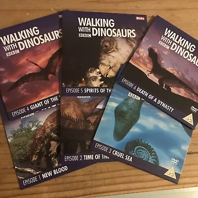 Walking With Dinosaurs 1998 Full Set Of Dvds • £4