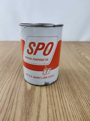 Vintage CO-OP SPO Motor Oil Can Minneapolis MN Gas Station Advertising  • $10