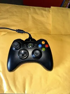 $1 • Buy Official Microsoft Xbox 360 Black Wireless Controller! ~ Works Great! Authentic!