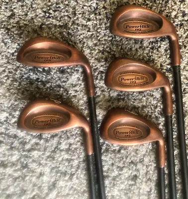 PowerBilt TPS Iron Set 689+PW+SW Copper With Graphite Shafts RH • $152.47