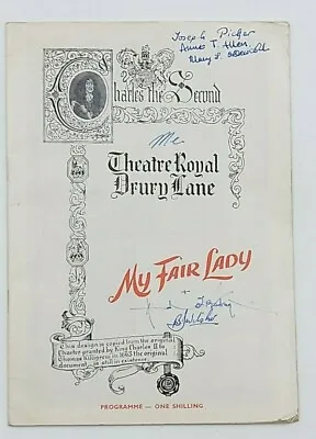 My Fair Lady Theatre Royal Drury Lane 1959 Programme Alec Clunes With Signatures • £9.81