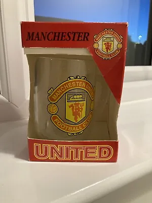 New Retro Manchester United Team Beer Glass  • £10