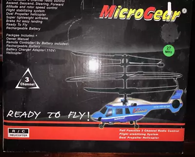 MicroGear Ready To Fly R/C Helicopter New In Sealed Box NIB • $15