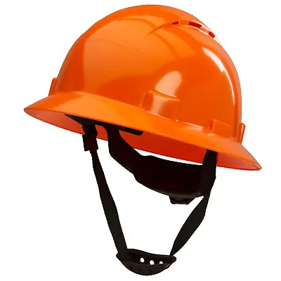 $15.95 • Buy Full Brim Vented Hard Hats Construction OSHA Safety Helmet 6 Point Ratcheting