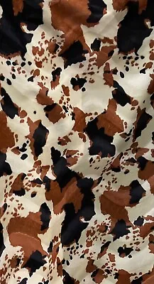 Cow Tan Velboa Upholstery Fabric Per Yard 60” Wide • $16.95