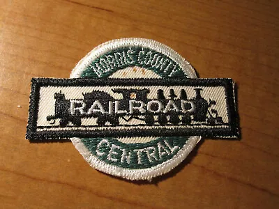 Vintage MORRIS COUNTY CENTRAL Embroidered Cloth Patch TRAIN Railroad • $7.50