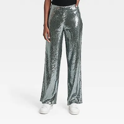 Women's Sequin Trouser Pants - A New Day • $9.39