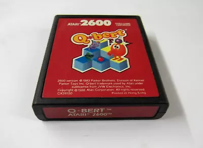 Q*Bert Atari 2600 Red Label 1983 Cart Only • $15.99