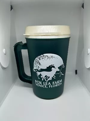 Vintage Alpha Products 22 Oz. Insulated Plastic Travel Coffee Mug Cup Horses • $5