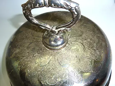 Antique 19th Century  Silver Plate Meat Cover Meat Dome • $35