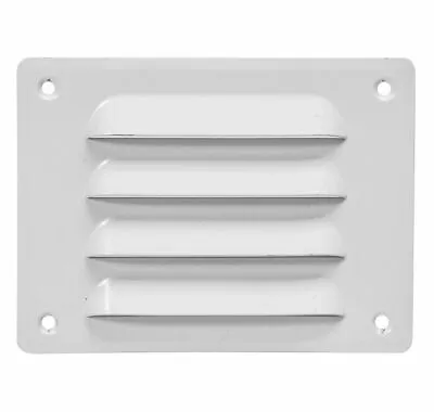 Metal Air Vent Grille 140mm X 105mm With Fly Screen Flat Louvre Duct Cover • £7.99