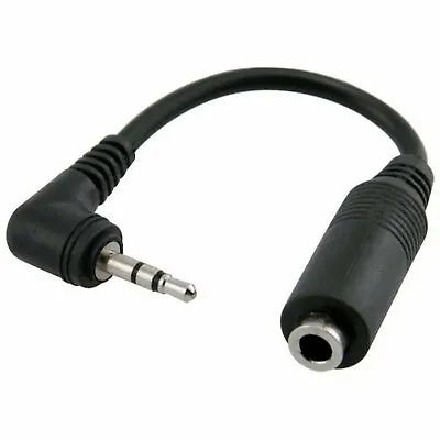 2.5 Mm Male To 3.5mm Female Audio Headphone Jack Adapter Cable • £2.29