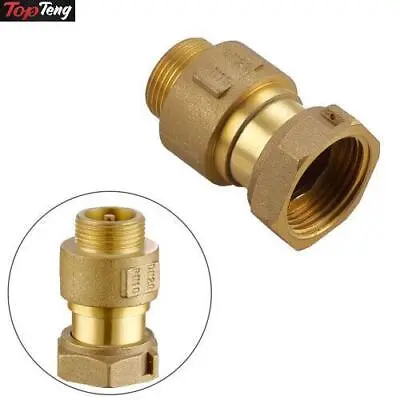 DN20 3/4  In-Line Check Valve Brass Spring Loaded Inline For Water Meter • $13.61