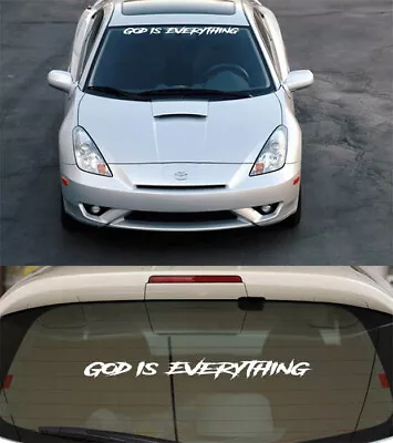 God Is Everything Windshield Decal Sticker Jesus Front/Back Car Truck SUV #A • $15.99