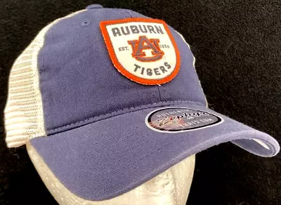 NEW AU Auburn Tigers Patch Zephyr Slouch Mesh Snapback Baseball Cap Hat OSFA • $25.49