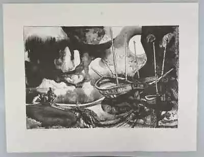 Millard Owen Sheets Lithograph  The Islands  1972 • $455