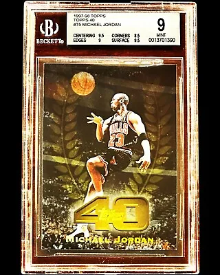 Michael Jordan - 1997-98 Topps TOPPS 40 - T40-5 - MJ - BGS 9 • $99.50