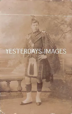 Highlander Swagger Stick Fashion Kilt Sporran Roger Dundee Postcard (40) • £26.50