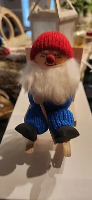 Vintage Swedish Good Luck Rocking Chair Elf  • $15