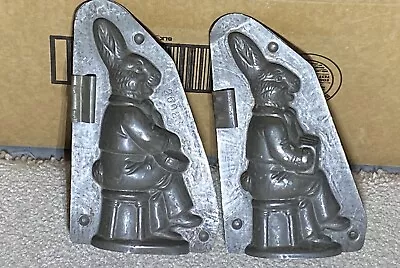 Antique Vintage Chocolate Molds Anton Reiche Bunny Rabbit Jazz Band Set RARE • $300