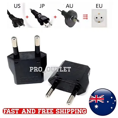 $5.95 • Buy Australia AU Japan JP / US To Europe EU Power Plug Adapter Travel Converter- AUS